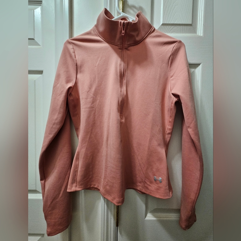 Under Armour Women's Blush Pink Half-Zip Sweatshirt